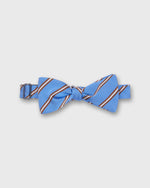 Load image into Gallery viewer, Silk Bow Tie in Cobalt/Mahogany Queens Stripe
