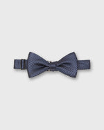 Load image into Gallery viewer, Silk Bow Tie in Navy Runnymede Pin Dots

