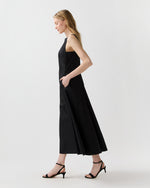 Load image into Gallery viewer, Rosalind Dress in Black Cotton/Nylon Poplin
