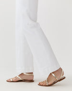 Load image into Gallery viewer, Kendall Flare 5-Pocket Jean in White Stretch Denim
