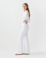 Load image into Gallery viewer, Camille Patch-Pocket Jean in White Stretch Denim
