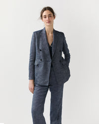 Concetta Jacket in Indigo Cotolino Chambray