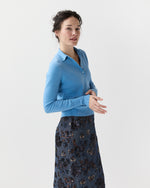 Load image into Gallery viewer, Connor Sweater in Cameo Blue Cotton/Silk
