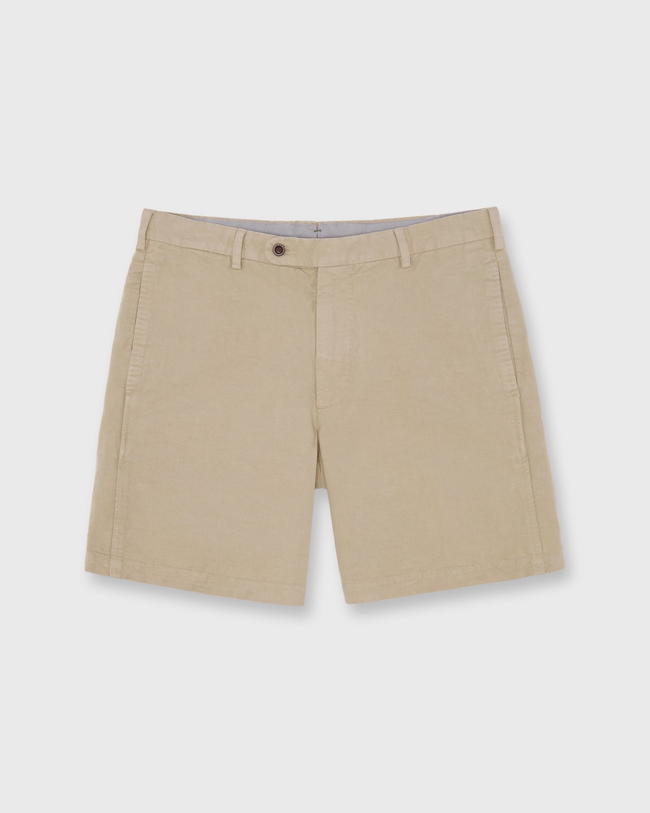 Garment-Dyed Short in Sand Cotolino Twill