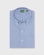 Load image into Gallery viewer, Button-Down Sport Shirt in Blue/Sky Check Poplin
