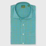 Load image into Gallery viewer, Made-to-Measure Shirt in Green/Sky/White Check Poplin
