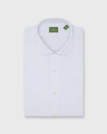 Load image into Gallery viewer, Spread Collar Dress Shirt in Blue Multi Stripe Poplin
