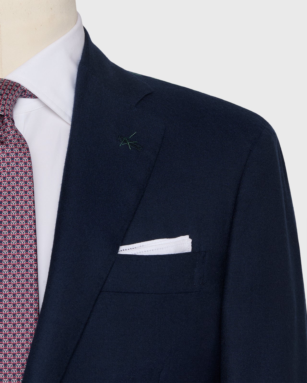 Kincaid No. 4 Jacket in Blue Cashmere Plainweave