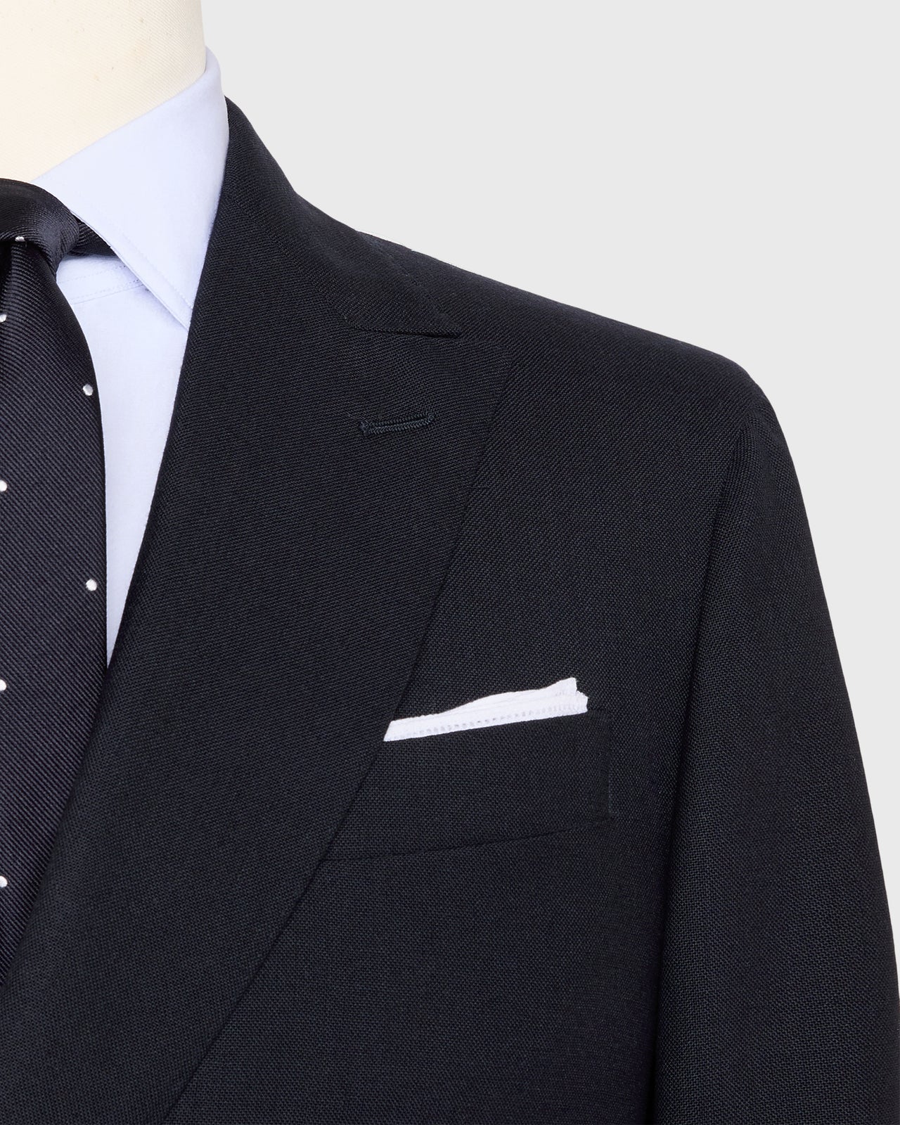 Virgil No. 3 Double-Breasted Suit in Navy High-Twist