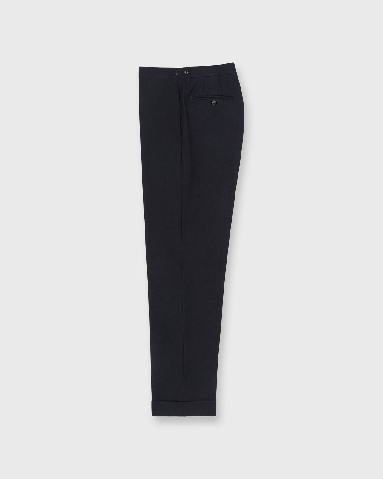 Virgil No. 3 Double-Breasted Suit in Navy High-Twist