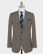 Load image into Gallery viewer, Virgil No. 3 Suit in Mocha/Blue/Bone Windowpane Plainweave
