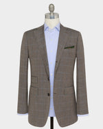 Load image into Gallery viewer, Virgil No. 3 Suit in Mocha/Blue/Bone Windowpane Plainweave

