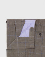 Load image into Gallery viewer, Virgil No. 3 Suit in Mocha/Blue/Bone Windowpane Plainweave
