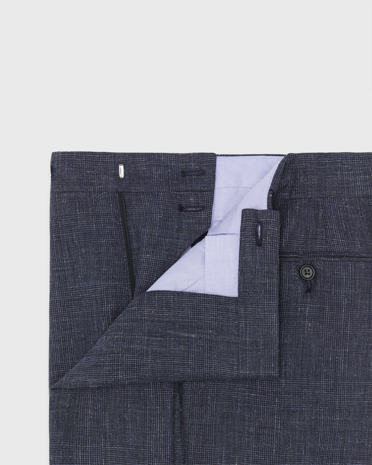 Virgil No. 4 Suit in Char Navy Glen Plaid Tropical Wool