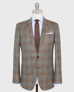 Load image into Gallery viewer, Virgil No. 4 Jacket in Olive/Blue/Brown Plaid Twill
