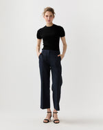 Load image into Gallery viewer, Nia Tee in Black Cotton
