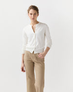 Load image into Gallery viewer, Rosie Cardigan in Ivory Cotton/Silk
