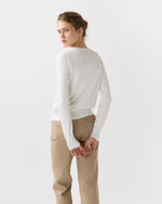 Load image into Gallery viewer, Rosie Cardigan in Ivory Cotton/Silk
