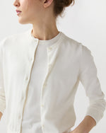Load image into Gallery viewer, Rosie Cardigan in Ivory Cotton/Silk
