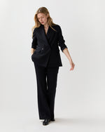Load image into Gallery viewer, Lane Pant in Navy 3-Ply Plainweave
