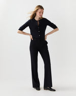 Load image into Gallery viewer, Lane Pant in Navy 3-Ply Plainweave
