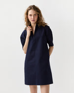 Load image into Gallery viewer, Violetta Dress in Navy Poplin
