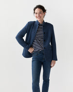 Load image into Gallery viewer, Marguerite Jacket in Airforce Blue Knit
