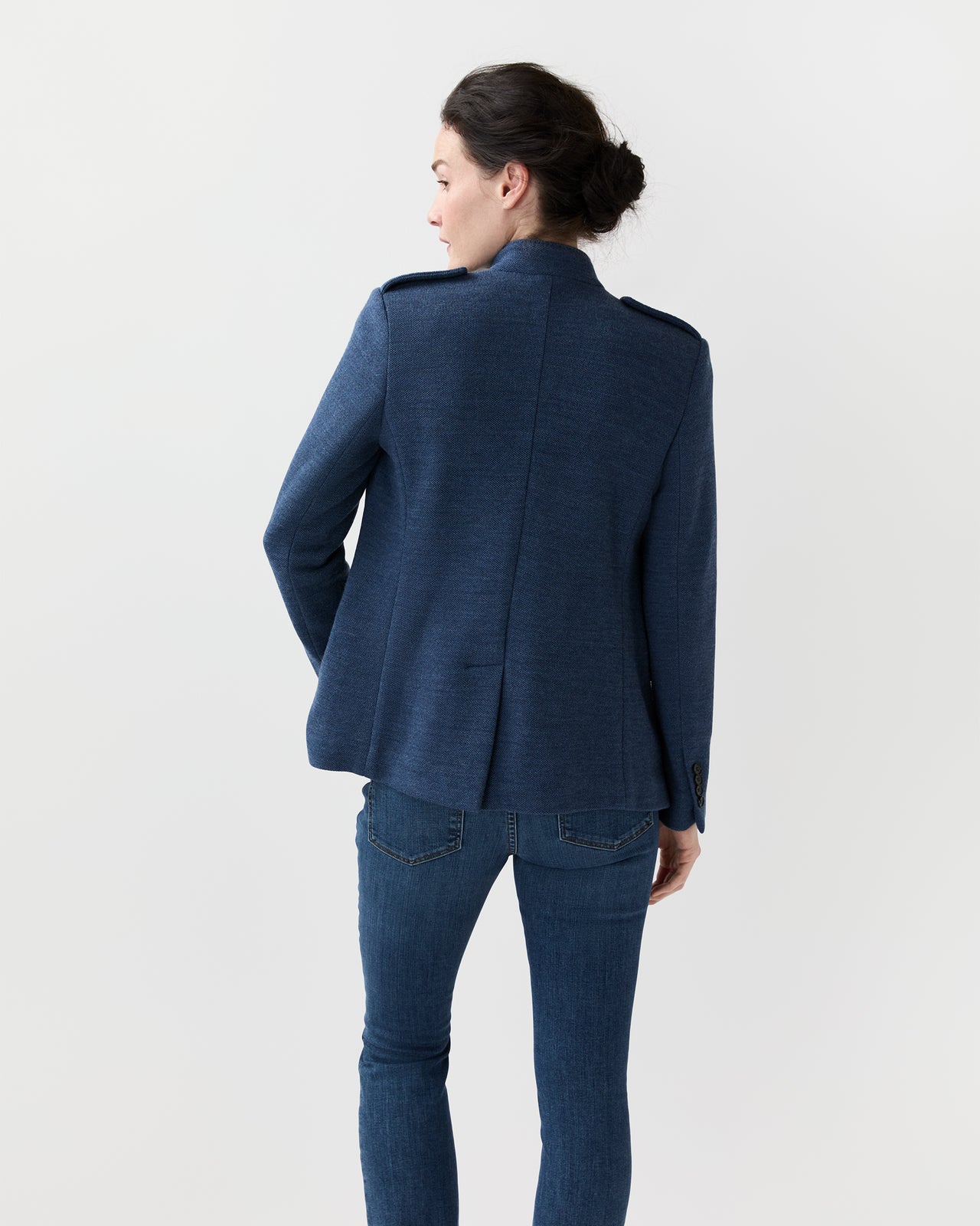 Marguerite Jacket in Airforce Blue Knit