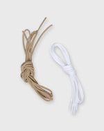 Load image into Gallery viewer, Low-Top Lace-Up Sneaker in White Perforated Leather

