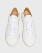 Load image into Gallery viewer, Low-Top Lace-Up Sneaker in White Perforated Leather
