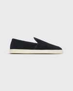 Load image into Gallery viewer, Moccasin Slip-On Sneaker in Navy Perforated Suede
