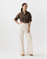 Camille Patch-Pocket Jean in Natural Stretch Denim