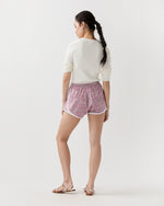 Load image into Gallery viewer, Track Short in Pink Wiltshire Bud Liberty Fabric

