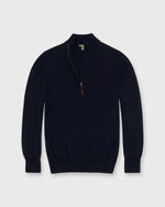 Load image into Gallery viewer, Fine-Gauge Half-Zip Sweater in Navy Escorial Wool
