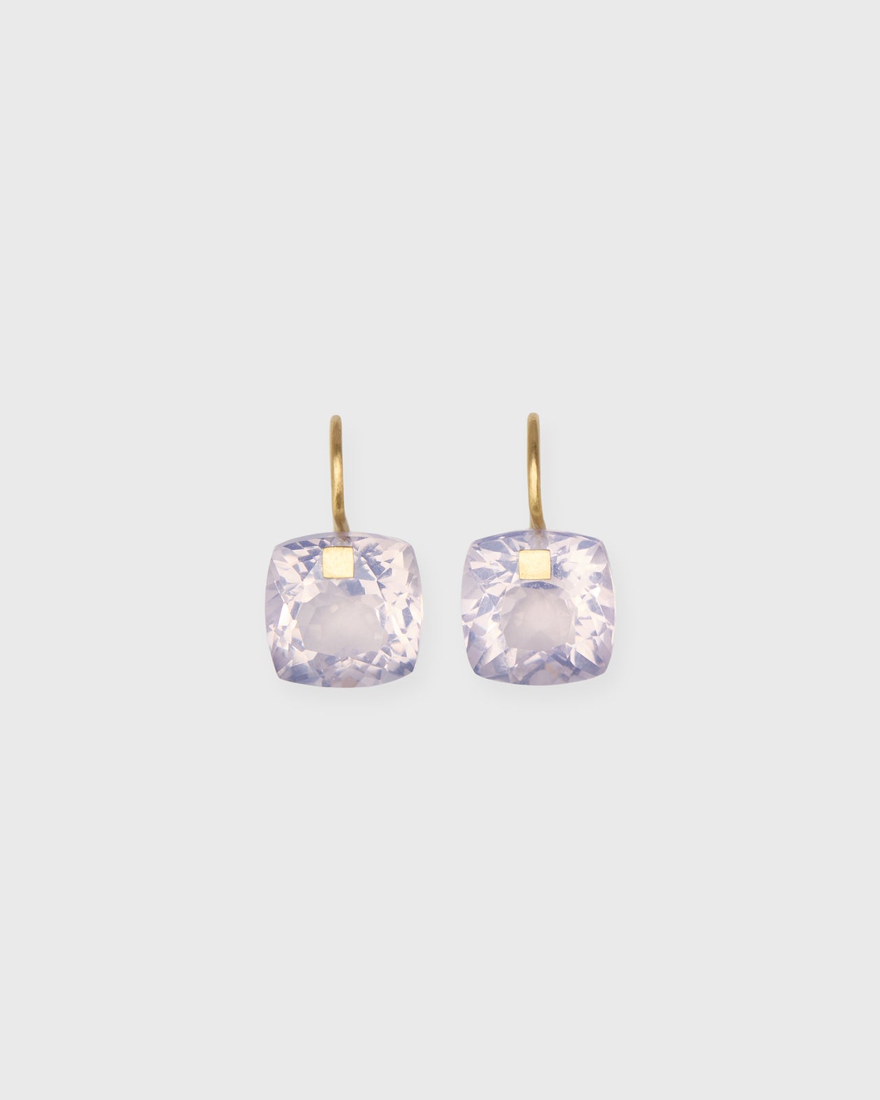 Small Summer Earrings in Lavender Quartz