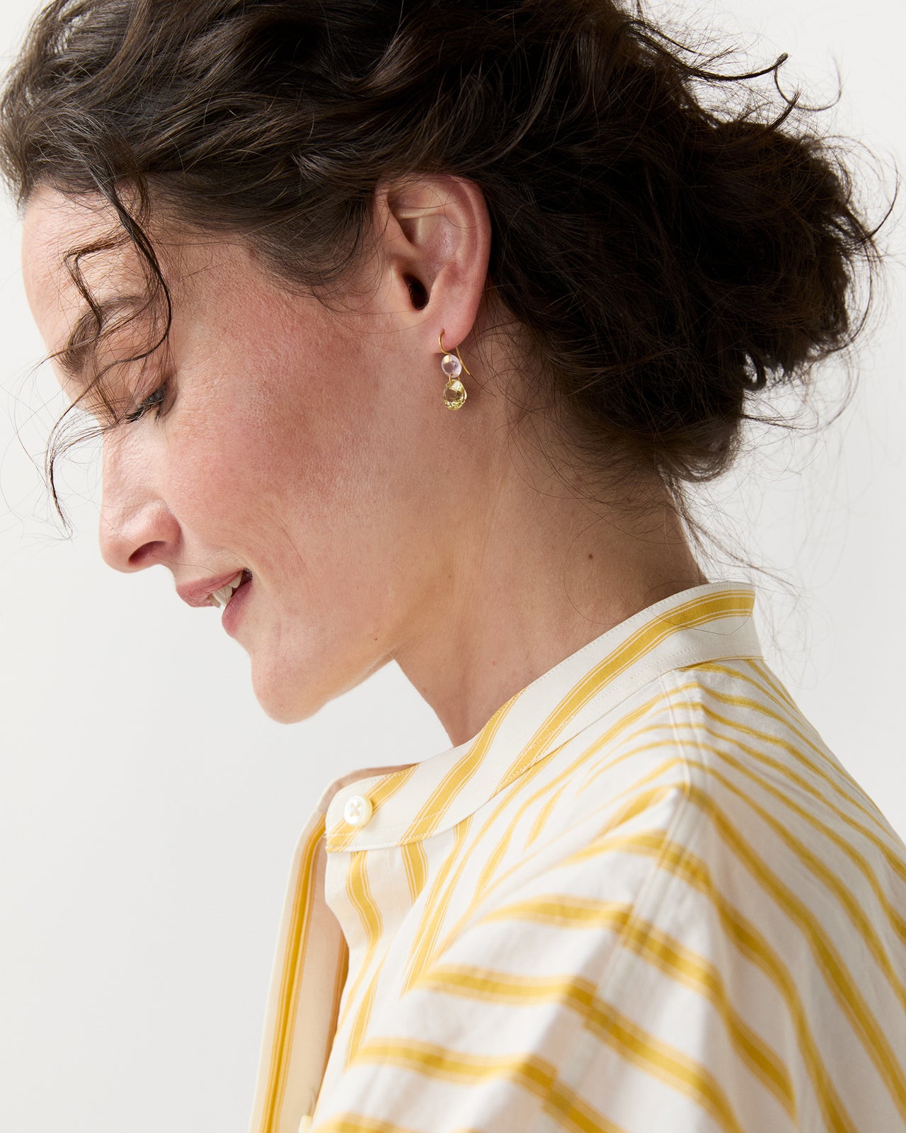 Extra Small Gem Incandescence Earrings in Pastel Multicolored