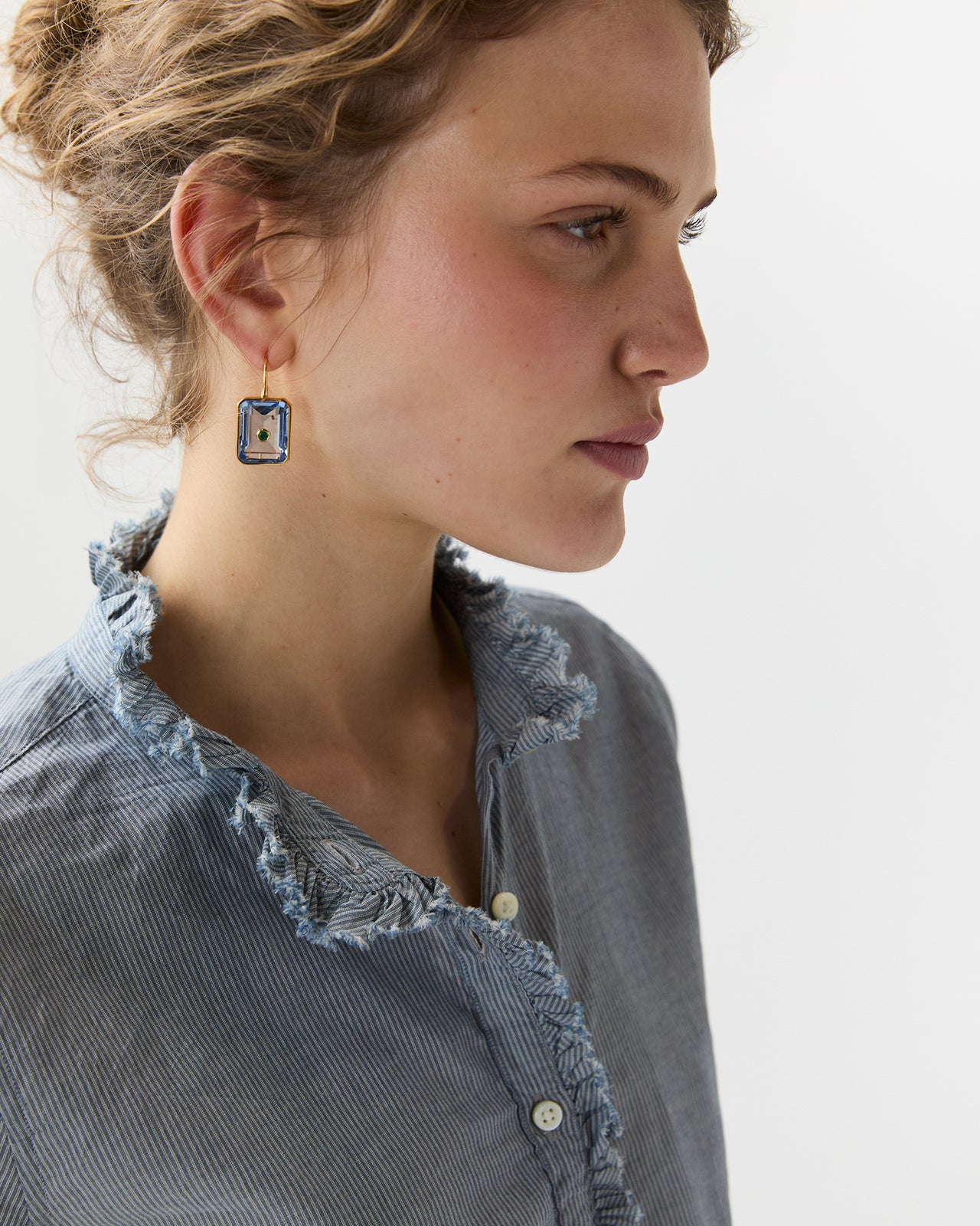 Tile Earrings in Glacier