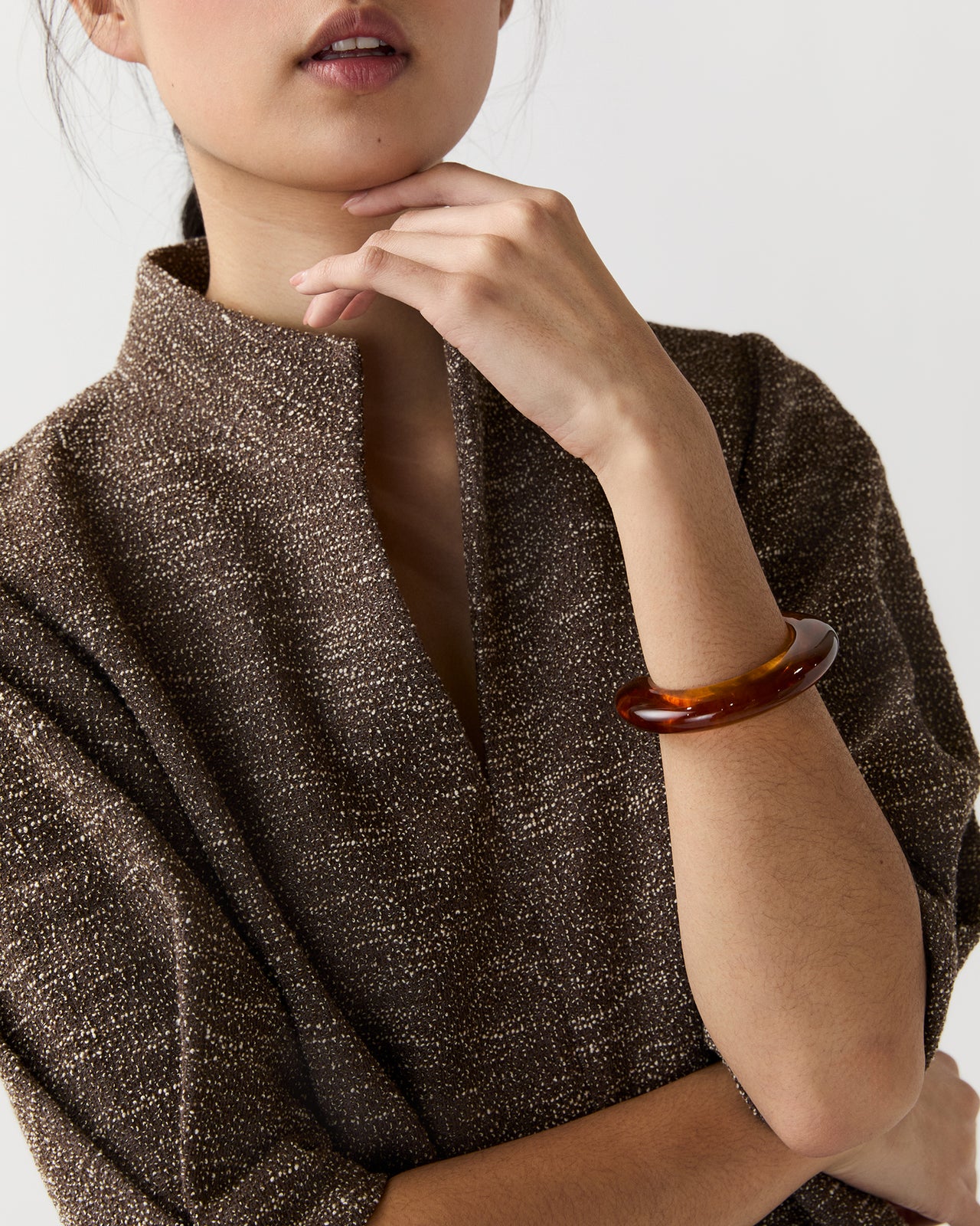 Ridge Cuff in Tortoise