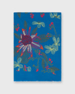 Load image into Gallery viewer, Imperial Bouquet Scarf in Mediterranean Blue
