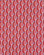 Load image into Gallery viewer, Silk Print Tie in Red Tennis
