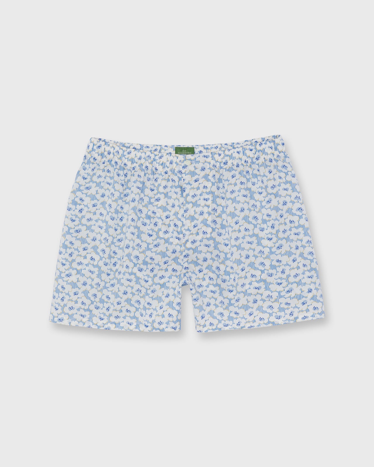 Button-Front Boxer Short in Blue Deck Chair Daze Liberty Fabric