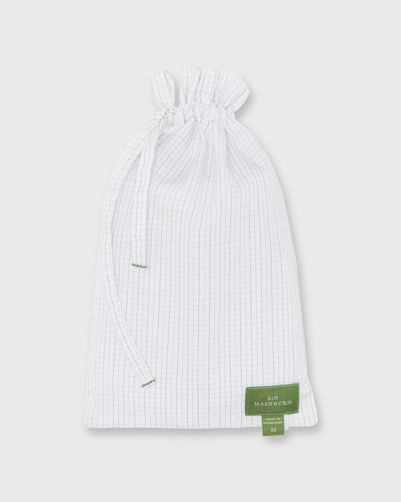 Button-Front Boxer Short in Peri/Green Green Graph Check