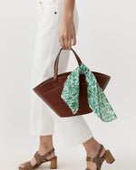 Load image into Gallery viewer, Anyway Scarf in Green Sambourne Liberty Fabric
