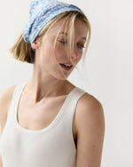 Load image into Gallery viewer, Anyway Scarf in Blue Sambourne Liberty Fabric
