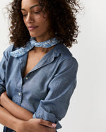 Load image into Gallery viewer, Anyway Scarf in Blue Sambourne Liberty Fabric
