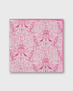 Load image into Gallery viewer, Medium Hand-Rolled Silk Scarf in Pink Stripe &amp; Bow Liberty Fabric Silk Twill
