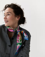Load image into Gallery viewer, Medium Hand-Rolled Silk Scarf in Sixty Liberty Fabric
