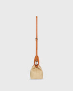 Load image into Gallery viewer, Small Judith Tote in Natural/Orange Raffia/Leather
