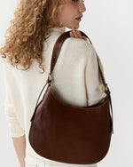 Load image into Gallery viewer, Brooke Hobo Bag in Brown Leather
