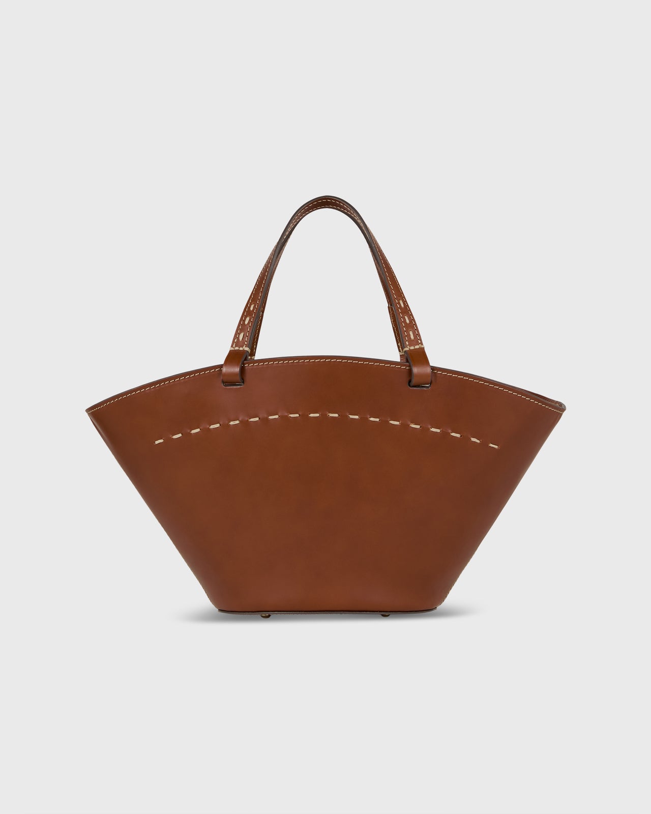 Sylvie Basket Tote in English Tan Leather